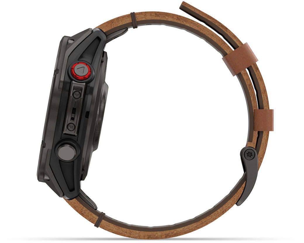 Garmin Fenix 8 Pro 47mm AMOLED Sapphire Carbon Grey DLC Titanium/Chestnut Leather - Obrázek 4