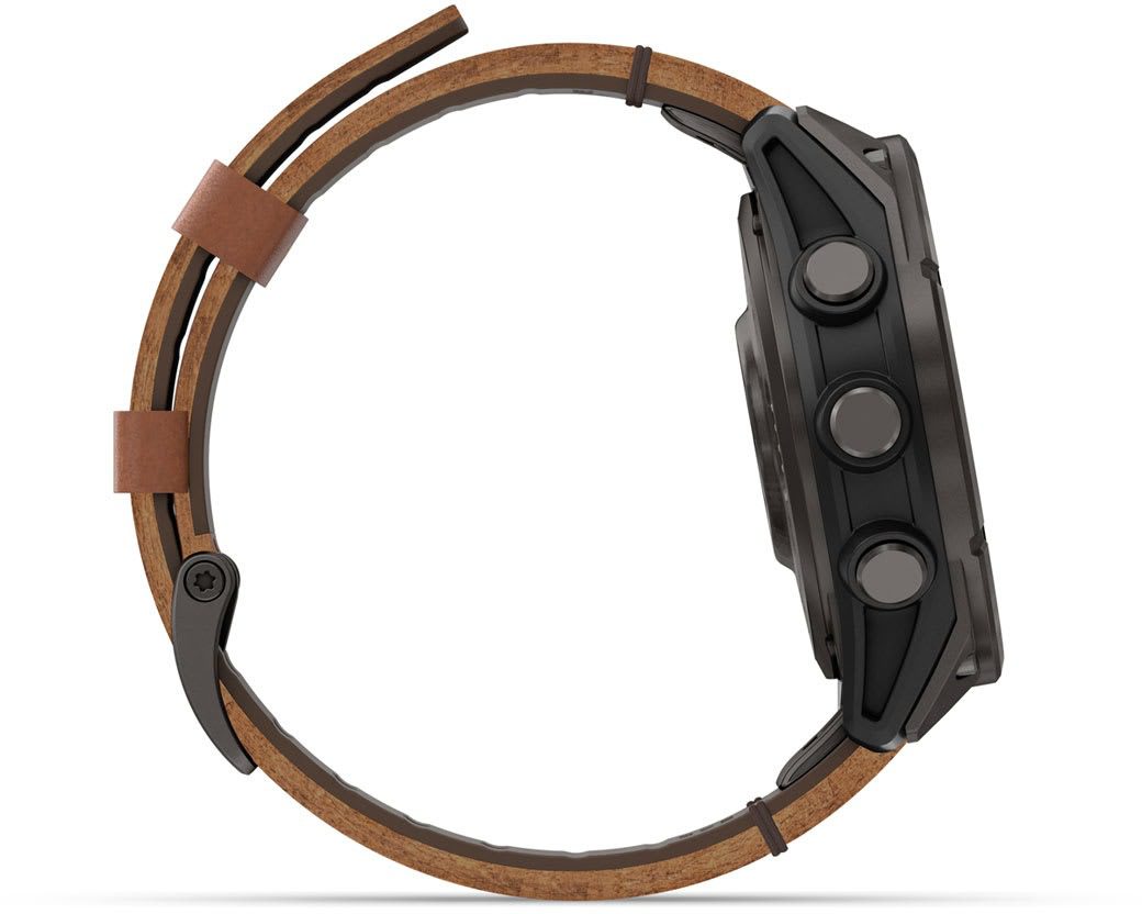 Garmin Fenix 8 Pro 47mm AMOLED Sapphire Carbon Grey DLC Titanium/Chestnut Leather - Obrázek 5