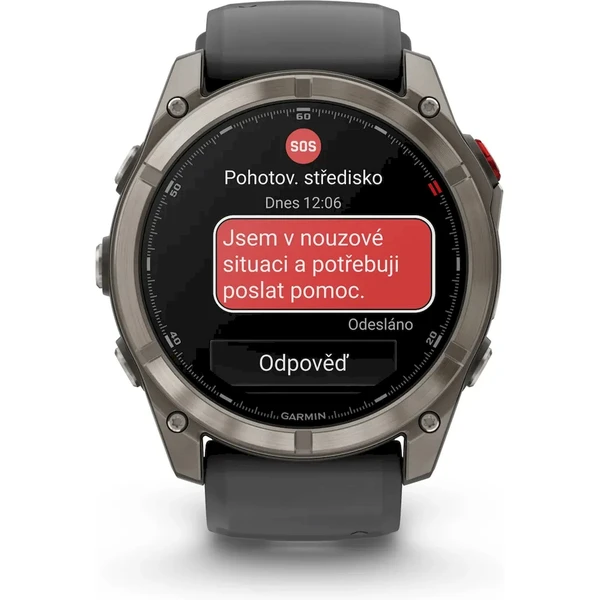 Garmin fenix 8 Pro (51 mm) Titanium se silikonovým řemínkem Graphite/Black - Obrázek 3