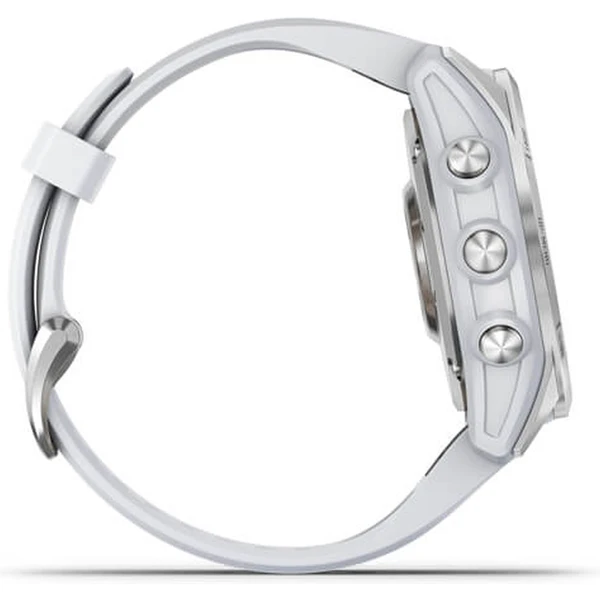 Garmin fenix 7S Glass Silver/White Silicone Band - Obrázek 5