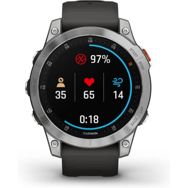 Garmin epix (Gen 2) Silver/Gray silikonový řemínek - Obrázek 5
