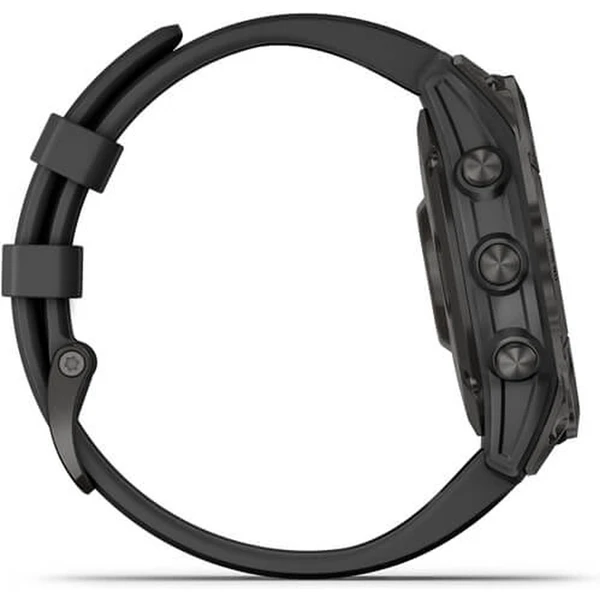 Garmin fenix 7 PRO Sapphire Solar Titan Carbon Gray/Black Silicone Band - Obrázek 5