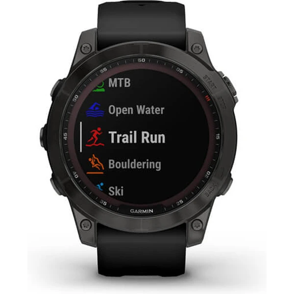 Garmin fenix 7 PRO Sapphire Solar Titan Carbon Gray/Black Silicone Band - Obrázek 7