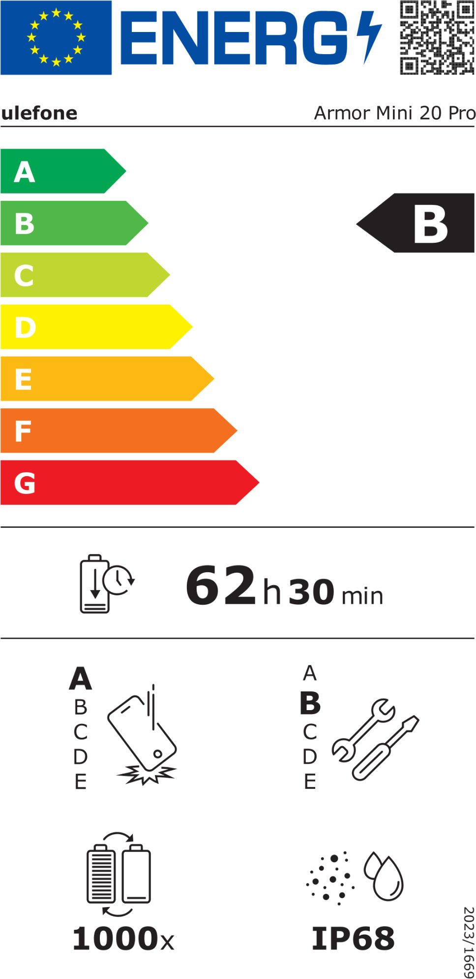 UleFone Armor Mini 20 Pro black - Obrázek 9