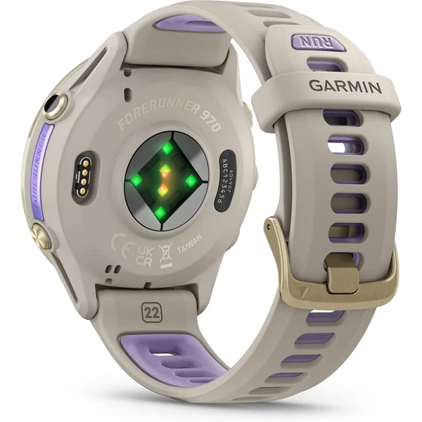Garmin Forerunner 970 Gold/Gold Titanium lunet s Beige/Indigo poloprůhledným řemínkem - Obrázek 6