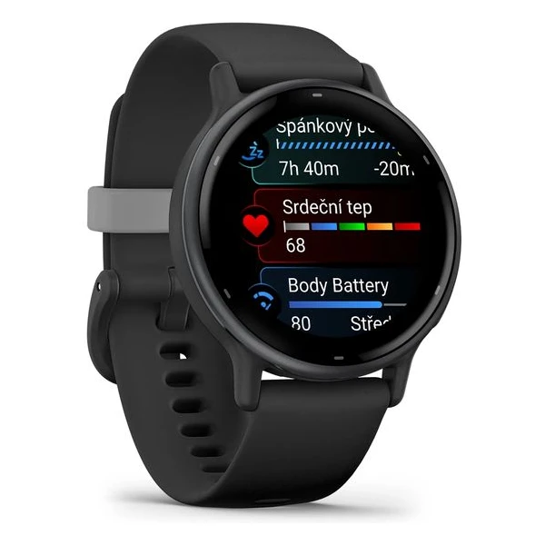 Garmin Vívoactive 5 Slate/Black Silicone Band - Obrázek 3