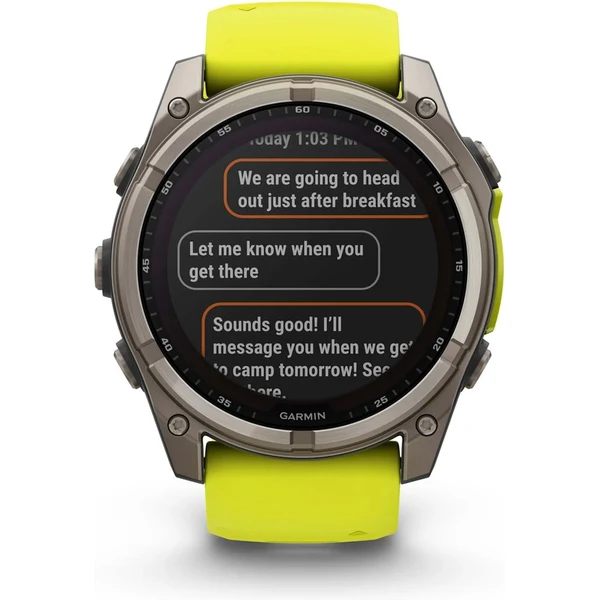 Garmin Fenix 8 Solar 51 mm Titan Yellow - Obrázek 3