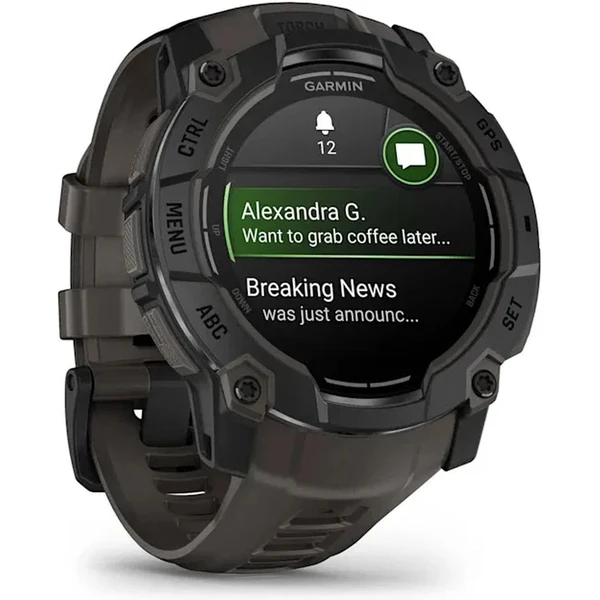 Garmin Instinct 3 50mm Black s charcoal páskem - Obrázek 4