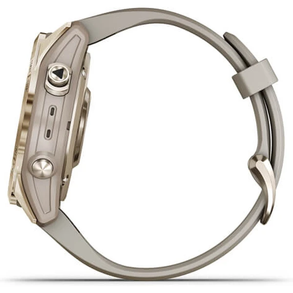 Garmin fenix 7S PRO Sapphire Solar Titan Cream Gold/Sand Silicone Band - Obrázek 2
