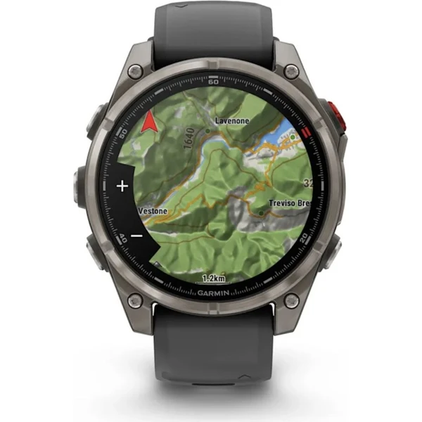 Garmin fenix 8 Pro AMOLED Sapphire 47 mm Titanium se silikonovým řemínkem Graphite/Black - Obrázek 6