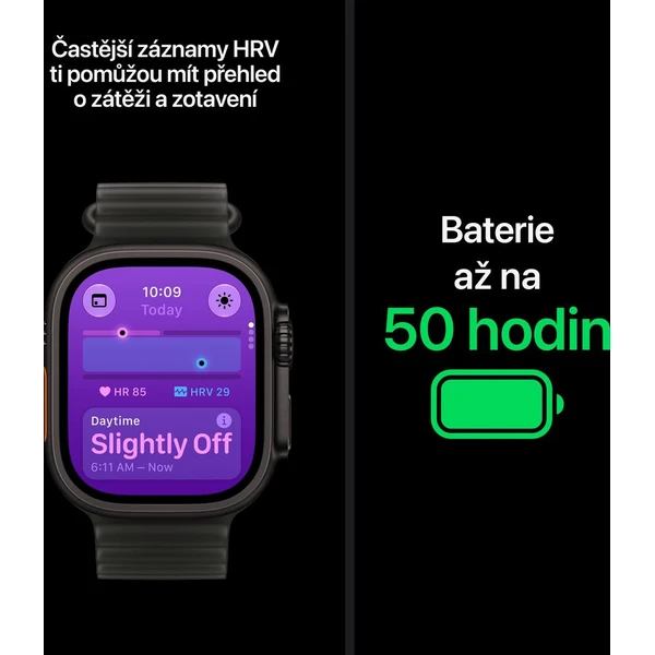Apple Watch Ultra 4 49mm Černý titan s burgundsky červeným Alpským tahem L - Obrázek 5