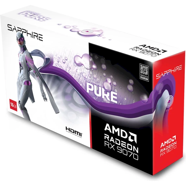 Sapphire PURE AMD Radeon RX 9070 GAMING OC 16GB White - Obrázek 7