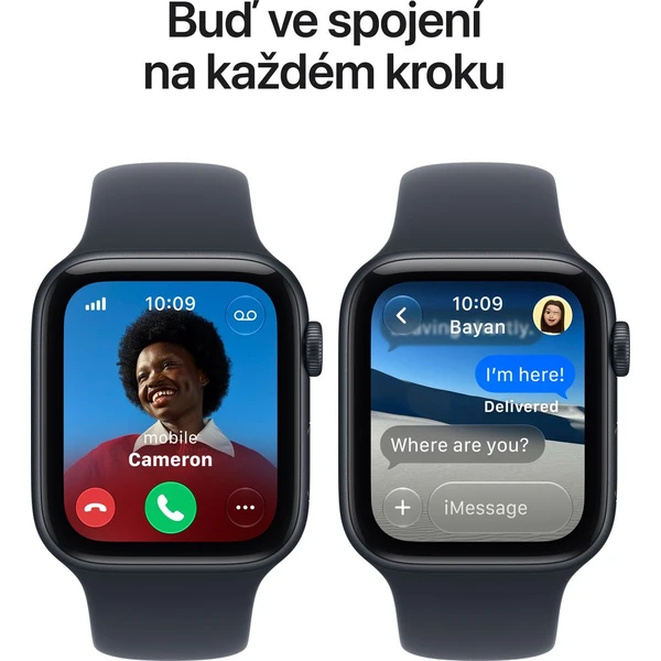 Apple Watch SE 3 (2026) Cellular 40mm Temně inkoustový hliník s modrým sportovním řemínkem S/M - Obrázek 5