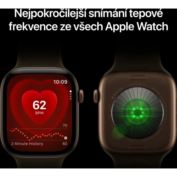 Apple Watch Series 12 Cellular (46mm) Černý hliník s černým sportovním řemínkem S/M - Obrázek 3