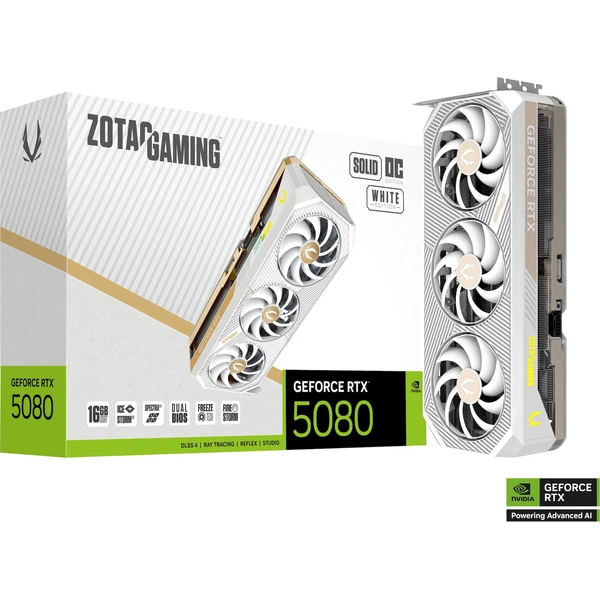 ZOTAC NVIDIA GeForce RTX 5080 SOLID OC White Edition 16GB GDDR7 - Obrázek 8