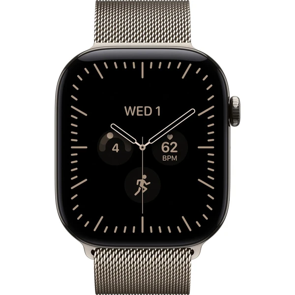 Apple Watch Series 12 Cellular (42mm) Přírodní titan s přírodním milánským tahem - Obrázek 2