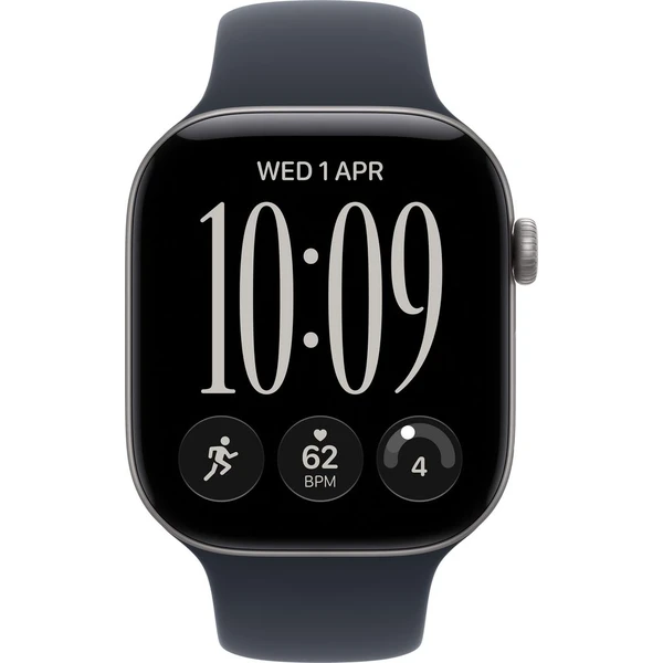 Apple Watch Series 12 (42mm) Vesmírně šedý hliník s námořnicky modrým sportovním řemínkem S/M - Obrázek 2