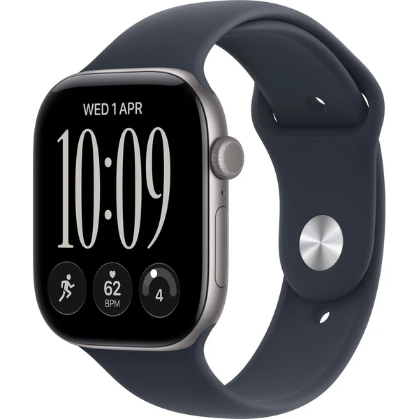 Apple Watch Series 12 Cellular (42mm) Vesmírně šedý hliník s modrým sportovním řemínkem M/L