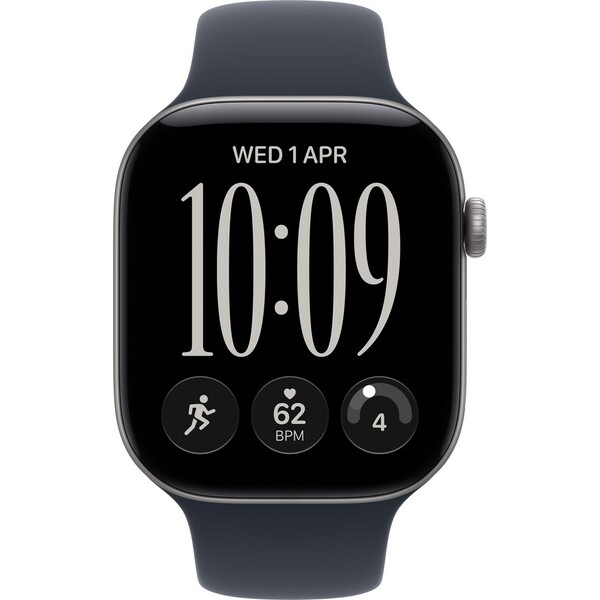 Apple Watch Series 12 Cellular (42mm) Vesmírně šedý hliník s modrým sportovním řemínkem S/M - Obrázek 2