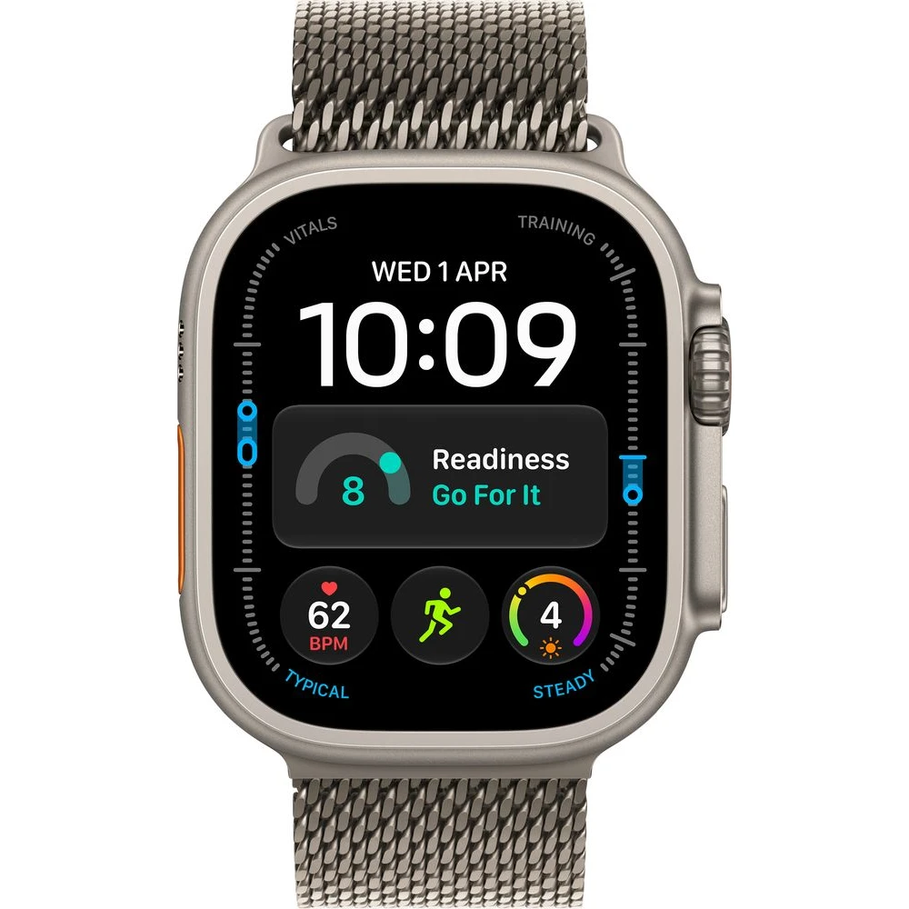 Apple Watch Ultra 4 49mm Přírodní titan s přírodně titanovým milánským tahem M - Obrázek 2