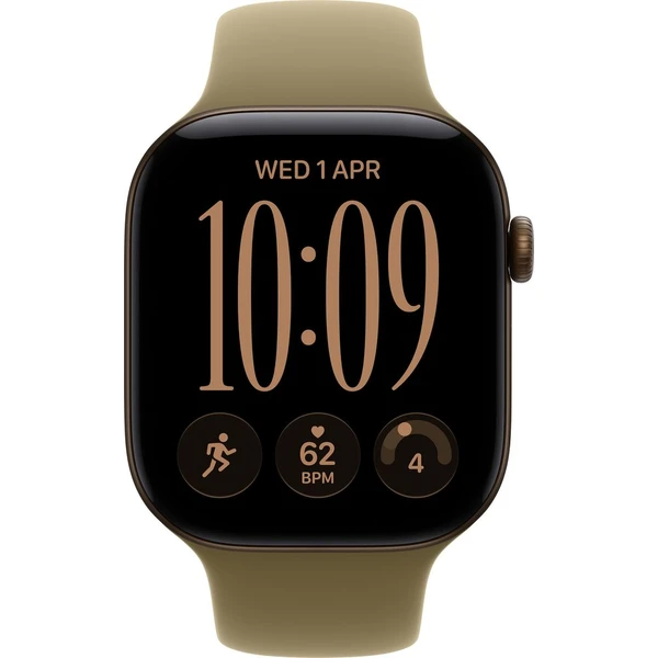 Apple Watch Series 12 Cellular (42mm) Tmavě bronzový hliník s olivovým sportovním řemínkem S/M - Obrázek 2