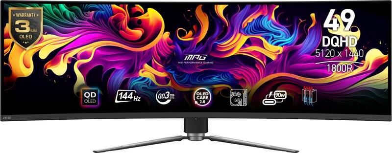 Herní monitor MSI MPG 491CQP QD-OLED (MPG 491CQP QD-OLED) černý - Obrázek 4
