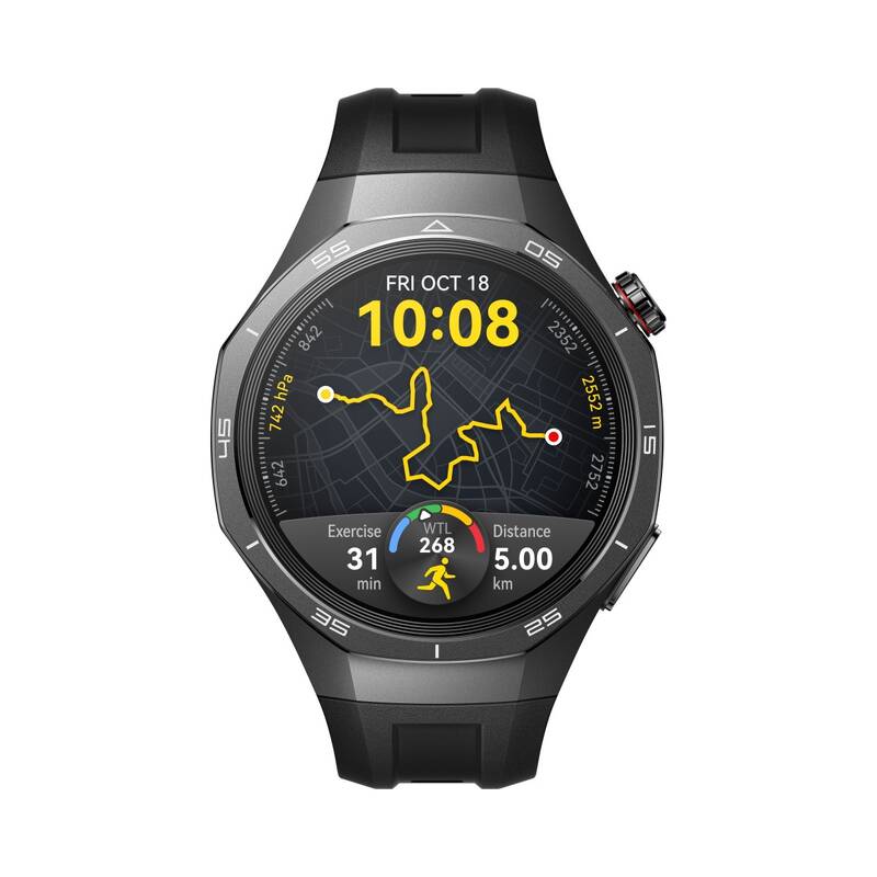 Chytré hodinky Huawei Watch GT 5 Pro 46 mm NFC - Black + Black Fluoroelastomer Strap (55020DKD) - Obrázek 3