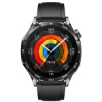 Chytré hodinky Huawei Watch GT 5 46 mm Active NFC - Black + Black Fluoroelastomer Strap (55020DKM)