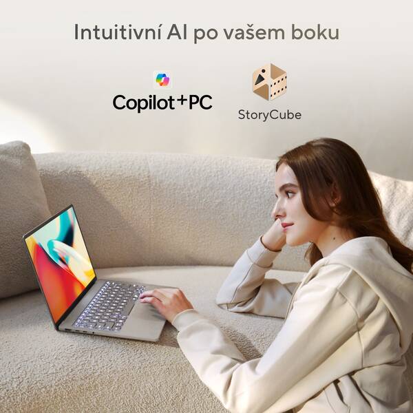 Asus Zenbook A14 (UX3407QA-OLED436W) šedý - Obrázek 5