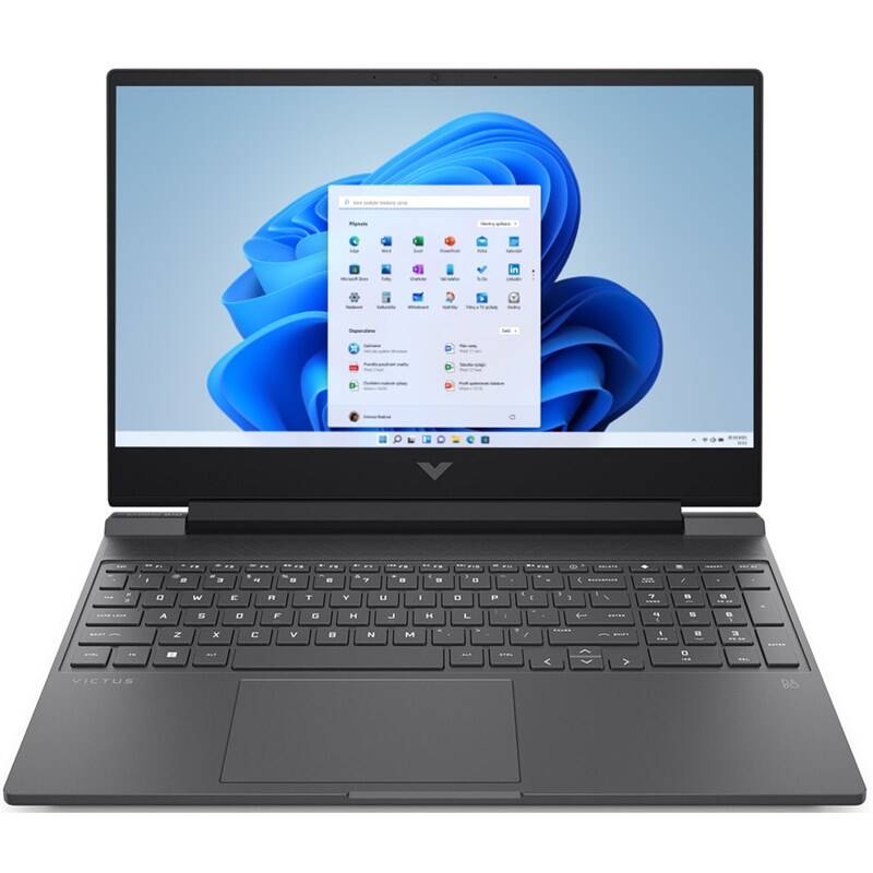 HP Victus 15-fa2710nc + Game Pass předplatné na 3 měsíce (B7VF8EA#BCM) šedý