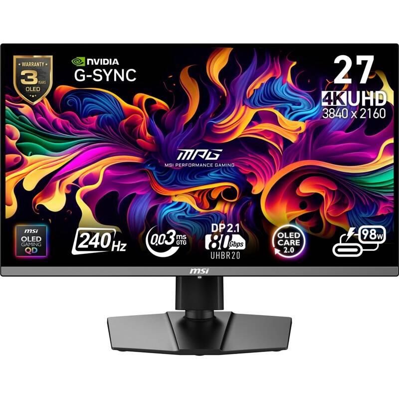 Herní monitor MSI MPG 272URX QD-OLED (MPG 272URX QD-OLED) černý