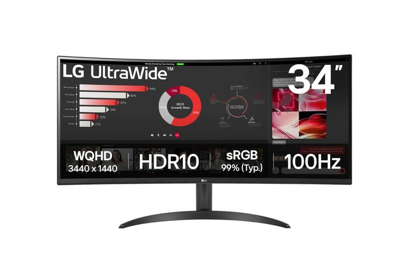 Monitor LG UltraWide 34WR50QK-B (34WR50QK-B.AEU) černý - Obrázek 4