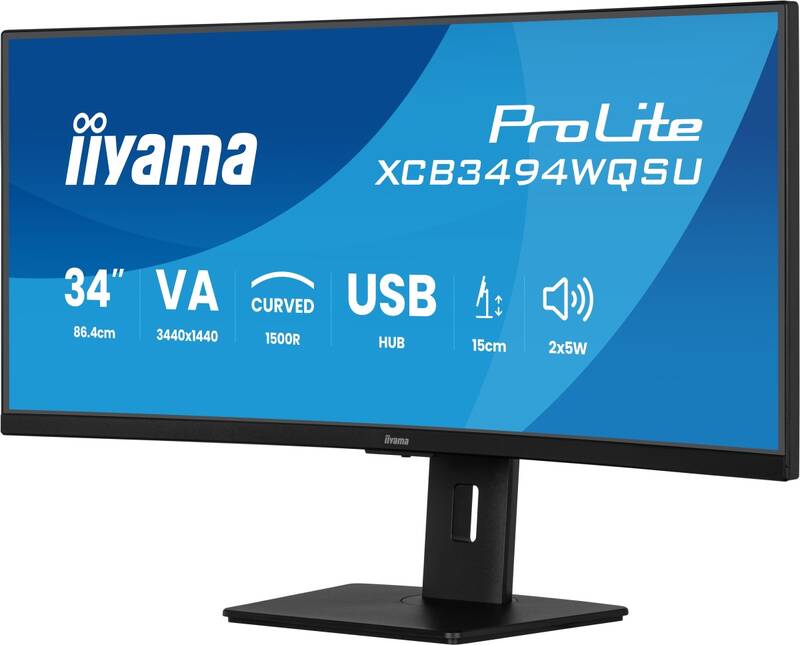 Monitor IIYAMA ProLite XCB3494WQSU-B1 (XCB3494WQSU-B1) černý - Obrázek 3