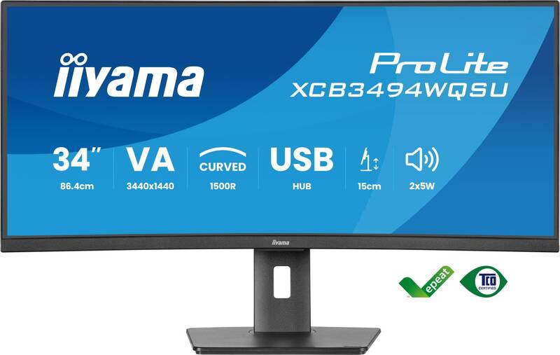 Monitor IIYAMA ProLite XCB3494WQSU-B1 (XCB3494WQSU-B1) černý - Obrázek 4