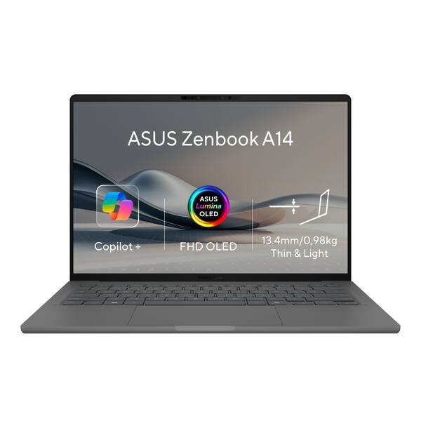 Asus Zenbook A14 (UX3407QA-OLED436W) šedý - Obrázek 3
