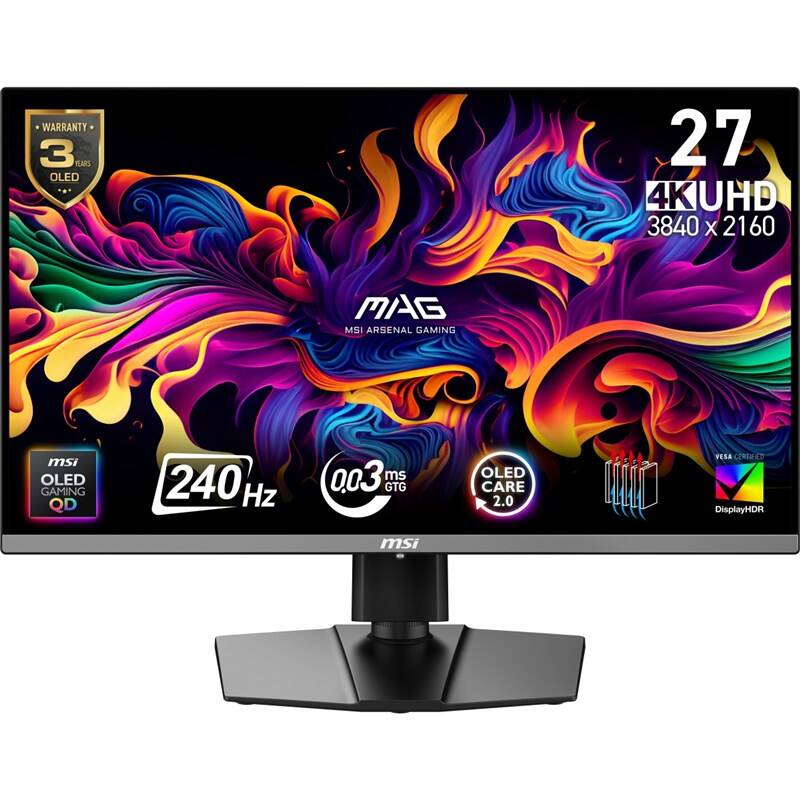 Herní monitor MSI MAG 272UP QD-OLED X24 (MAG 272UP QD-OLED X24) černý