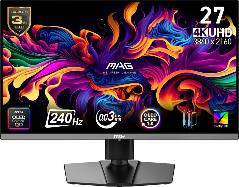 Herní monitor MSI MAG 272UP QD-OLED X24 (MAG 272UP QD-OLED X24) černý - Obrázek 4