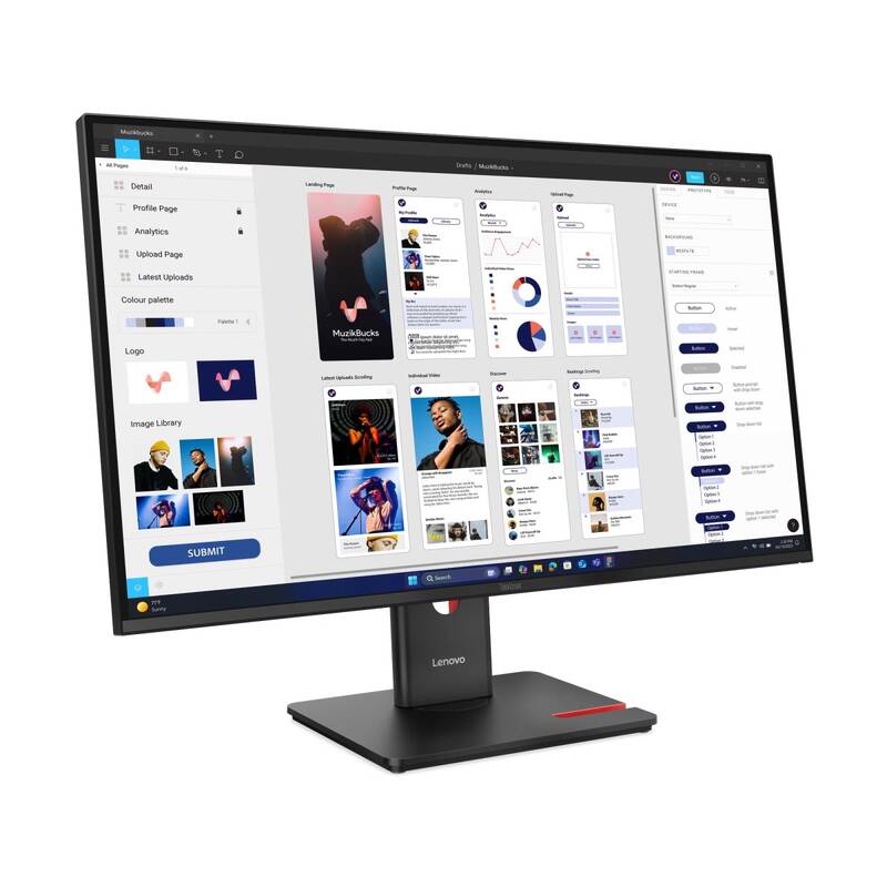 Monitor Lenovo ThinkVision T32UD-40 (64B0ZAT1EU) černý - Obrázek 5