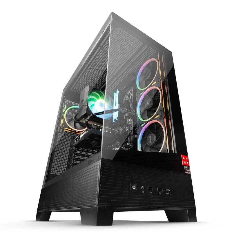 Herní počítač Lynx Challenger Ryzen 7 (10463216) černý - Obrázek 4