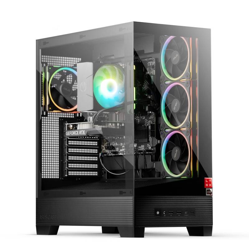 Herní počítač Lynx Challenger Ryzen 7 (10463216) černý - Obrázek 3