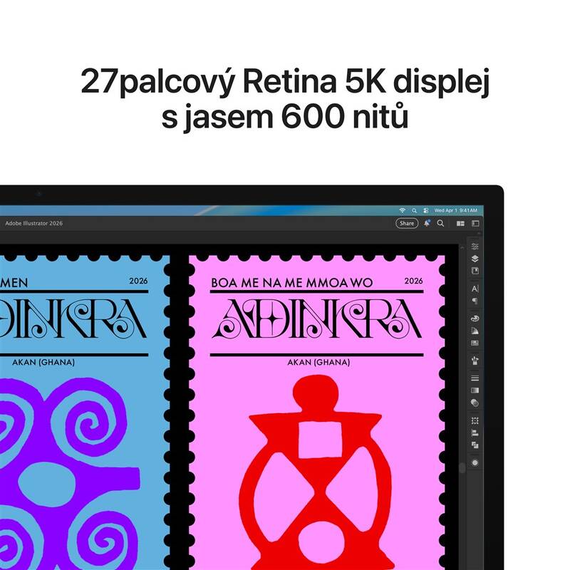 Monitor Apple Studio Display - standardní sklo - adaptér držáku VESA (MFEY4CS/A) - Obrázek 4