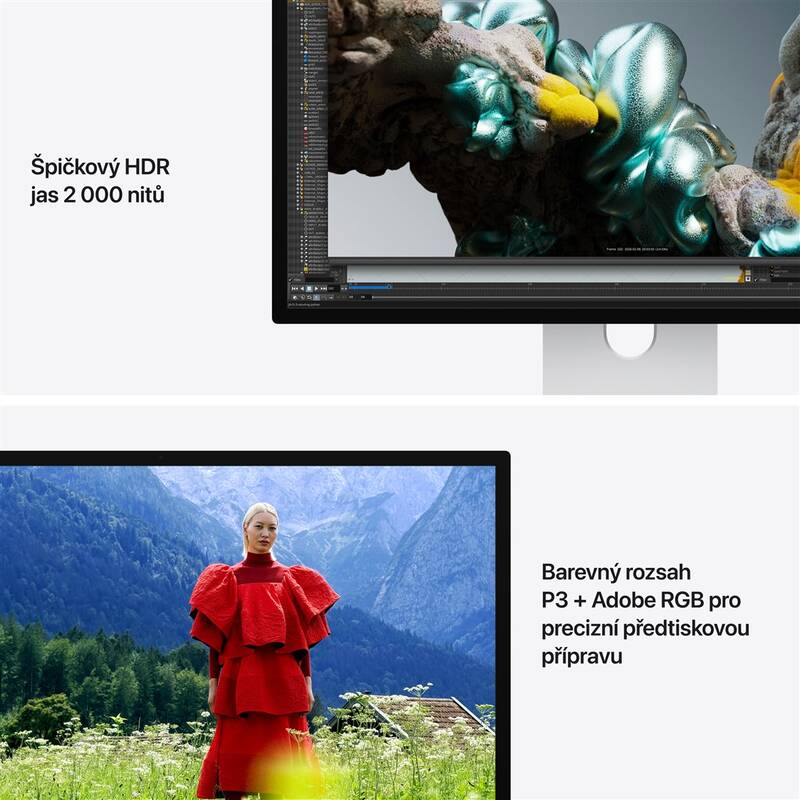 Monitor Apple Studio Display XDR - standardní sklo - stojan s nastavitelným náklonem a výškou (MFEL4CS/A) - Obrázek 5