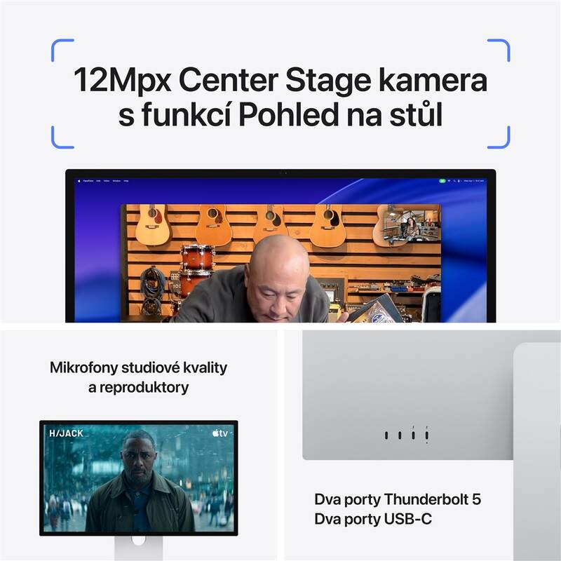 Monitor Apple Studio Display XDR - standardní sklo - stojan s nastavitelným náklonem a výškou (MFEL4CS/A) - Obrázek 6