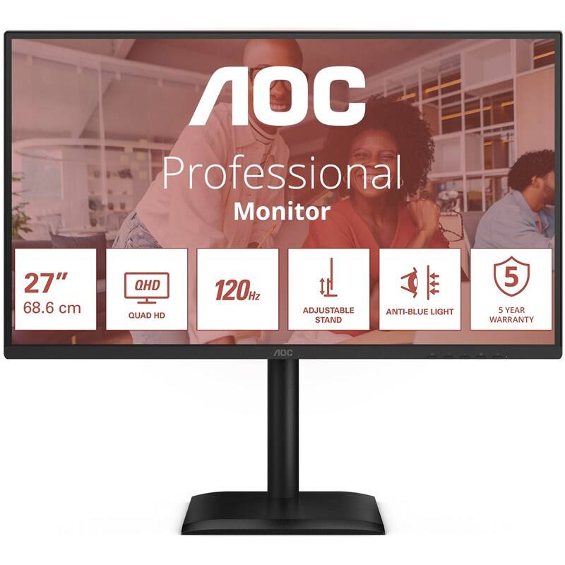 Monitor AOC Q27E4CV (Q27E4CV) černý