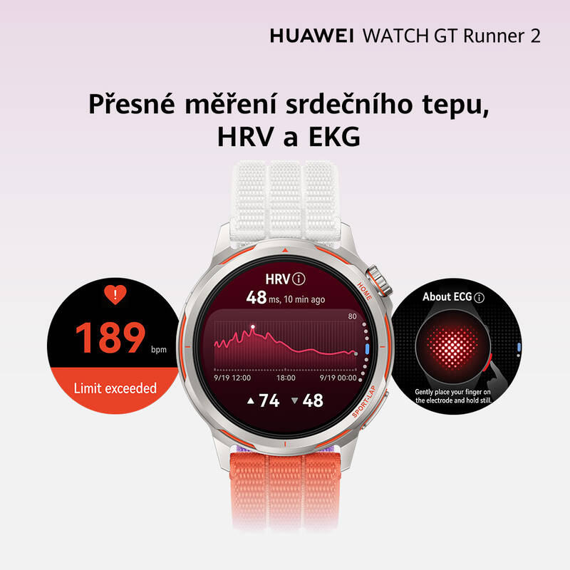 Chytré hodinky Huawei Watch GT Runner 2 NFC (55020HGV) modré - Obrázek 12