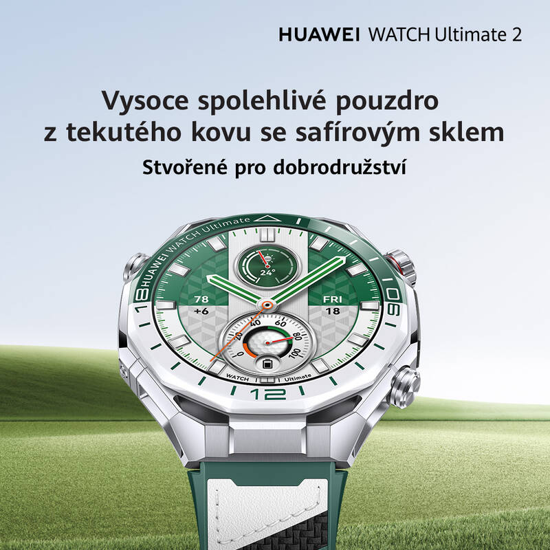 Chytré hodinky Huawei Watch Ultimate 2 NFC (55020GNT) zelené - Obrázek 12