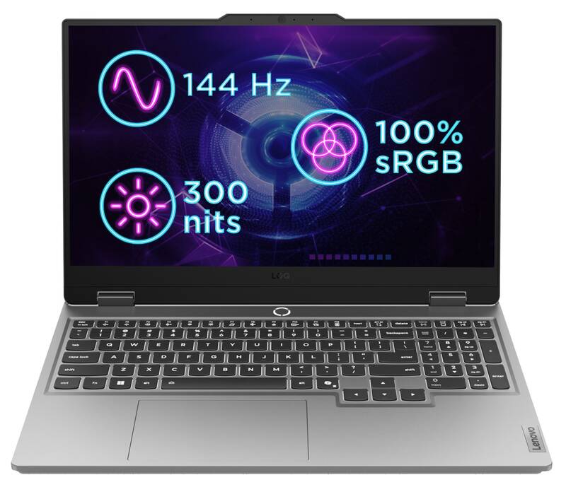 Lenovo LOQ 15IRX10 (83JE01C4CK) šedý - Obrázek 3