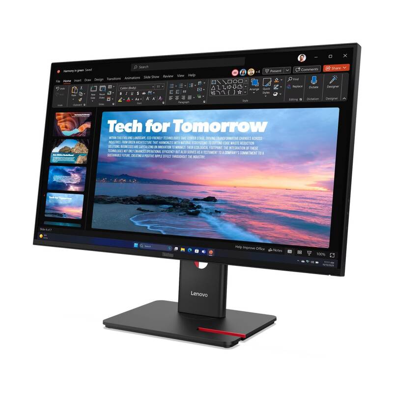 Monitor Lenovo ThinkVision T27QD-40 s webkamerou MC60 (64AAZAT2EU) černý - Obrázek 3