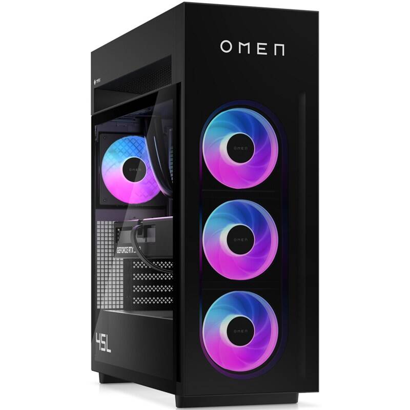Herní počítač HP OMEN MAX by HP 45L GT23-0580nc + Game Pass předplatné na 2 měsíce (D8QT9EA#BCM) černý