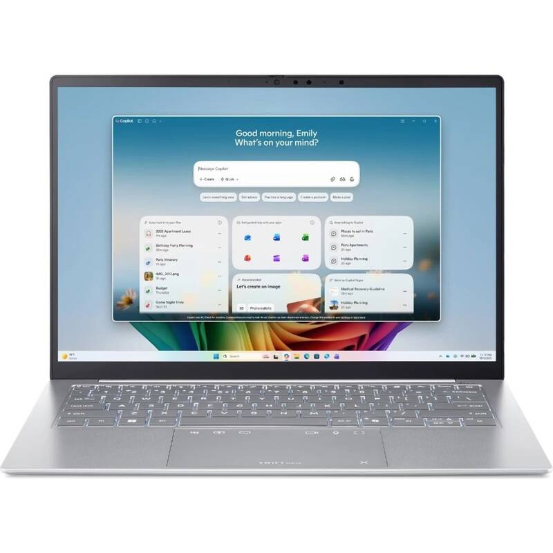 Acer Swift Edge 14 AI (SFE14-I51-952Y) (NX.JVQEC.001) stříbrný/bílý - Obrázek 4